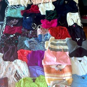 COPY - MEGA bundle women’s clothing tops sweaters camis blouses mystery reselle…